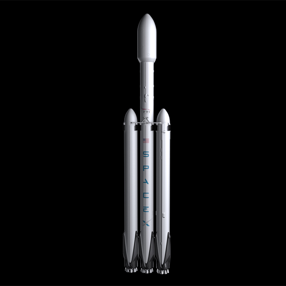 Falcon Heavy V1.2 - 3Docean 21866913