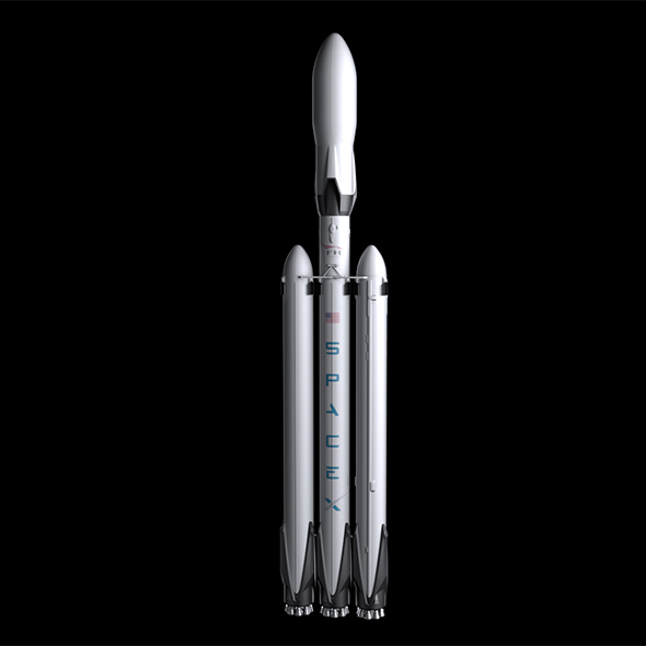 Falcon Heavy V1.2 - 3Docean 21866926