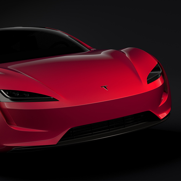 Tesla Roadster 2020 - 3Docean 21866991