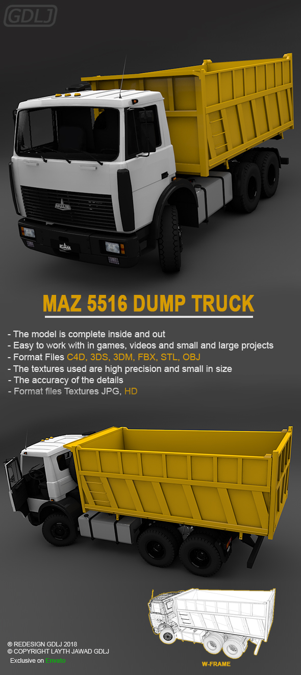 MAZ 5516 dump - 3Docean 21868372