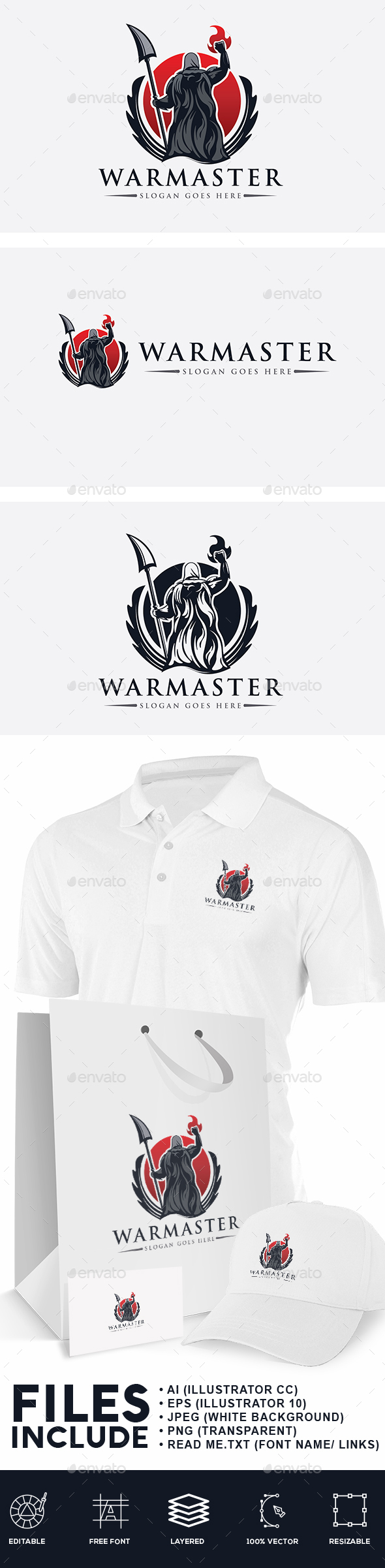 War Master Logo - Humans Logo Templates