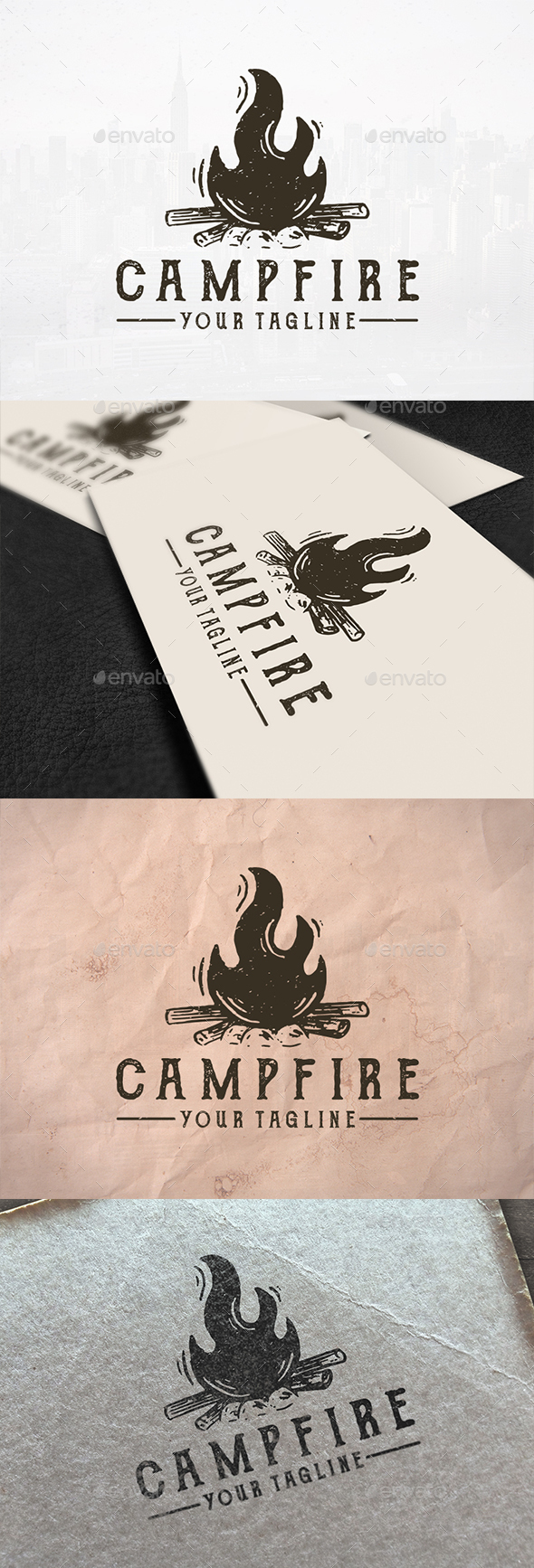 Bonfire Logo Template - Nature Logo Templates