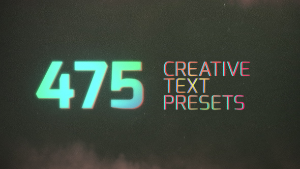 475 Creative Text Presets