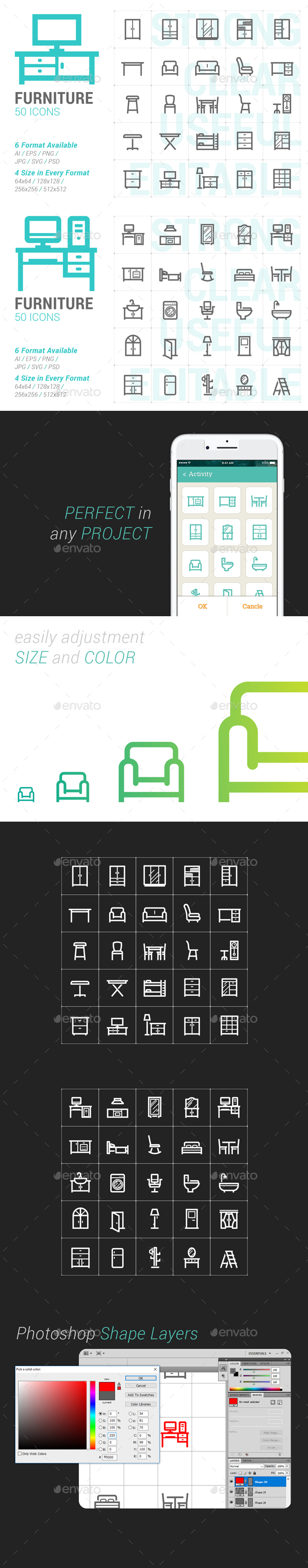 Furniture Mini Icon - Objects Icons