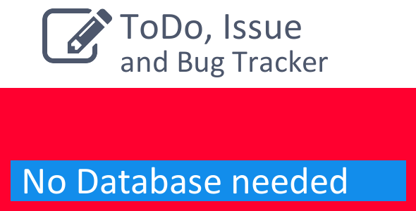 ToDo List, Issue and Bug Tracker