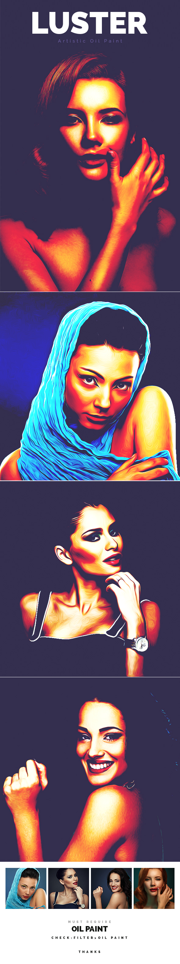 Luster Oil Paint - Photo Effects Actions