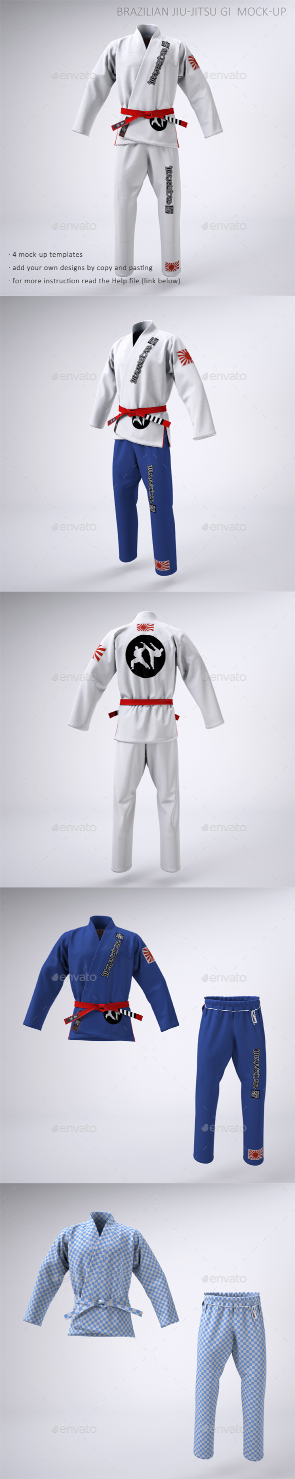 Download Brazilian Jiu-Jitsu Gi or Martial Arts Uniform Mock-up by Sanchi477