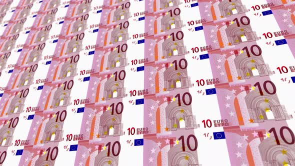 10 Euro Note Money Loop Background 4K 08