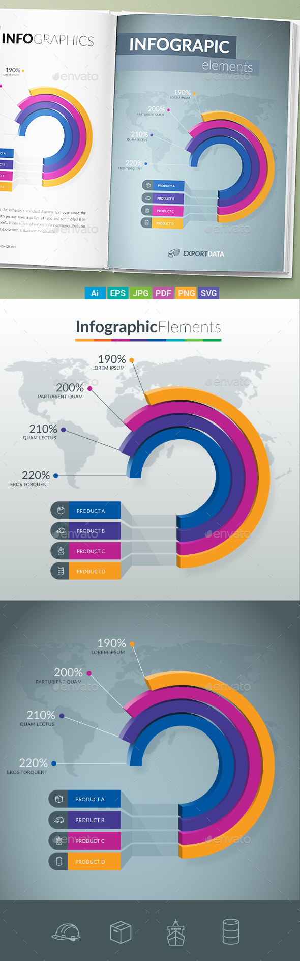 Infographic Elements - Pie Chart - Infographics