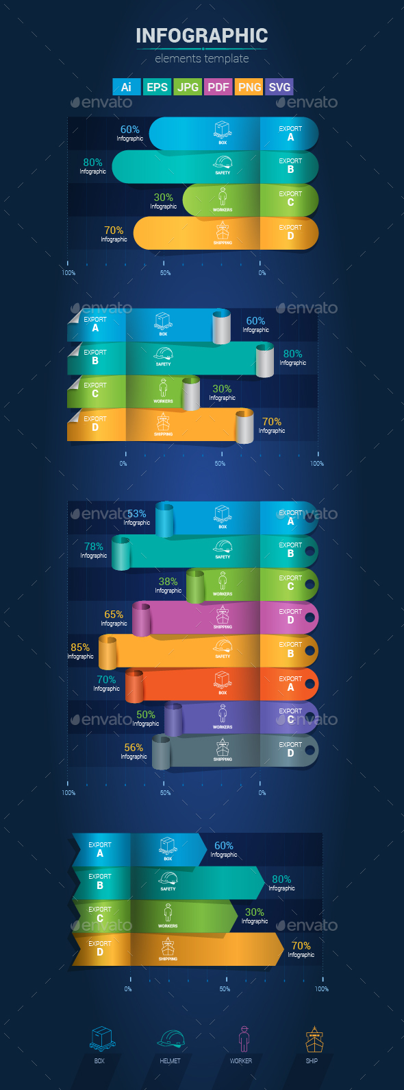 Infographic Elements - Bar Chart - Infographics