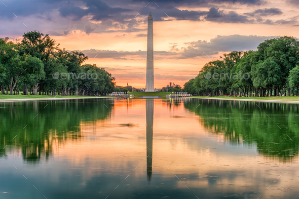 Washington Monument DC - Stock Photo - Images