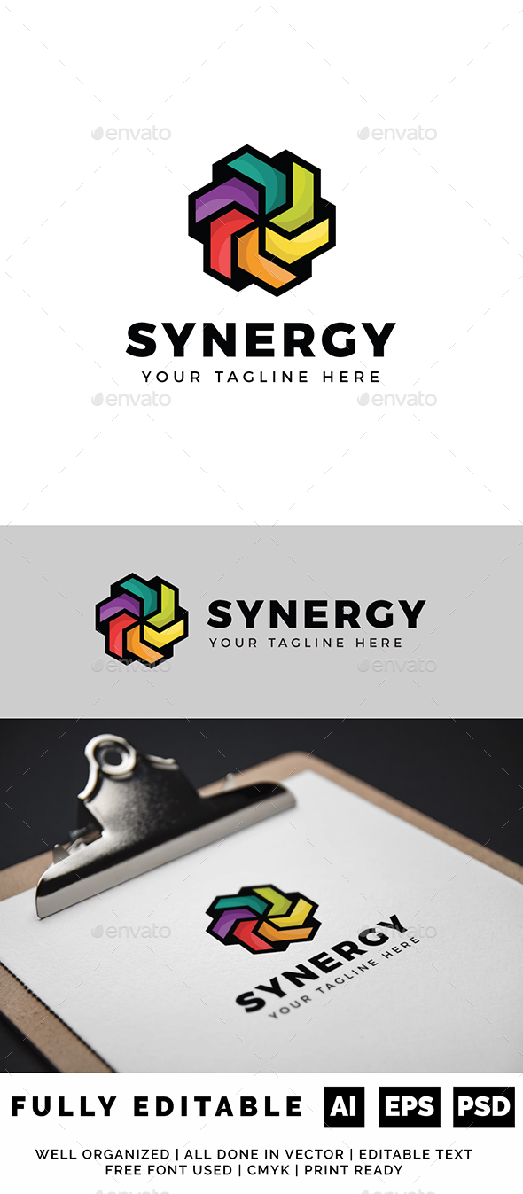 Color Synergy Logo - Objects Logo Templates