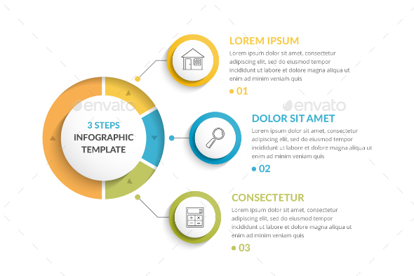 3 Steps Infographics - Infographics