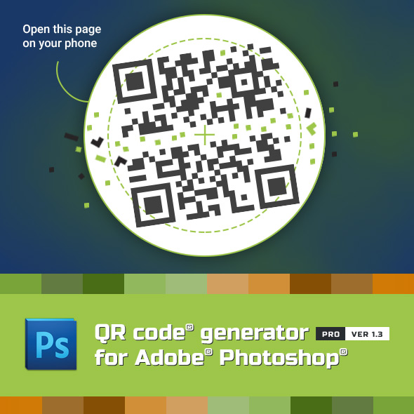 QR Code generator for Photoshop - Utilities Actions