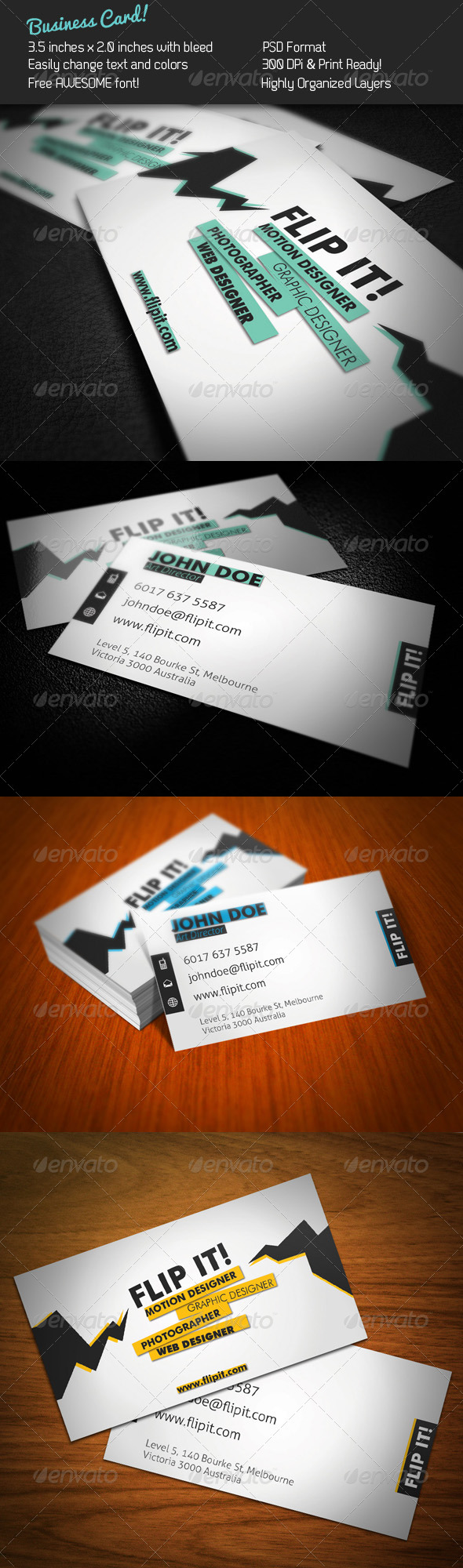 FLIP IT! Business Card - Creative Business Cards