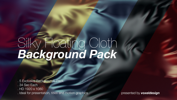Silky Floating Cloth Backgroud Pack