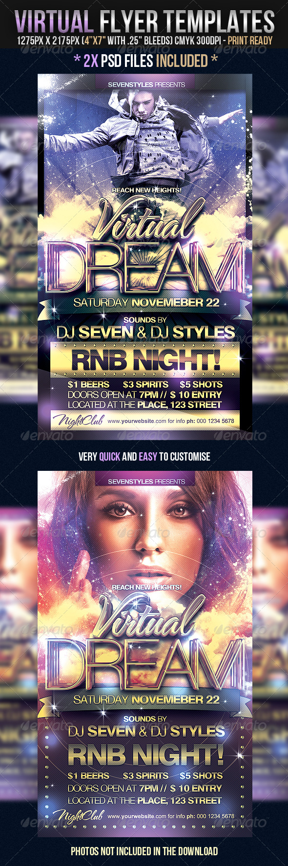 Virtual Flyer Templates - Clubs & Parties Events