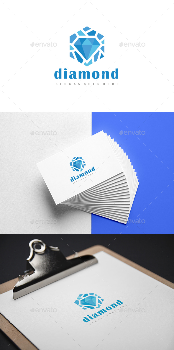 Diamond Hexagon Logo - Abstract Logo Templates