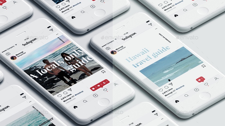 Phone Screen / UI / Instagram Mock-Up