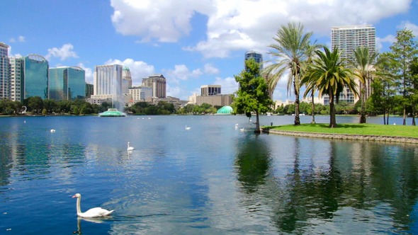 Lake Eola Park Downtown Orlando Florida