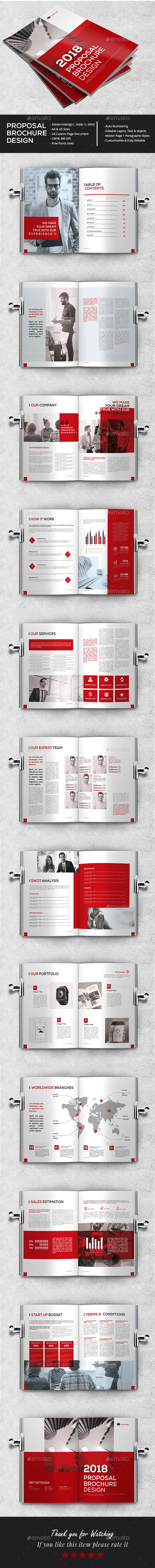 Clean Proposal Brochure - Brochures Print Templates