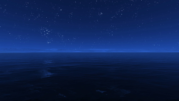 Starry Sky Reflection on Sea 4K, Motion Graphics | VideoHive