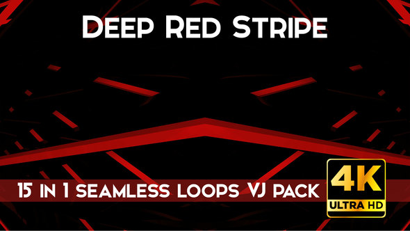 Deep Red Stripe Vj Loops Pack alt