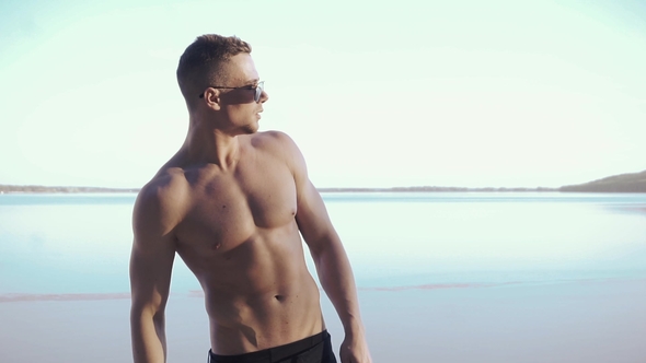 Young Man on a Beach