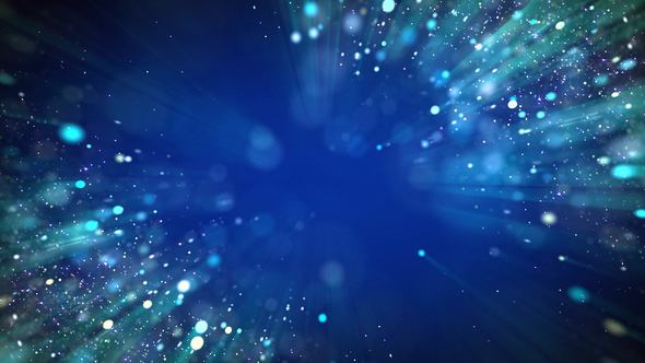 Light Blue Particles Background