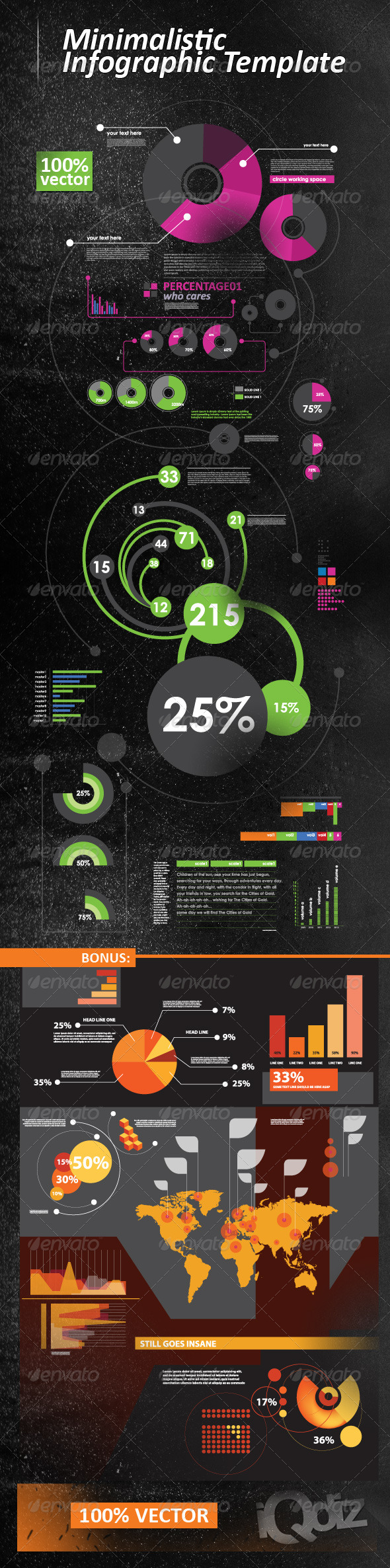 Minimalistic Infographic Pack - Infographics
