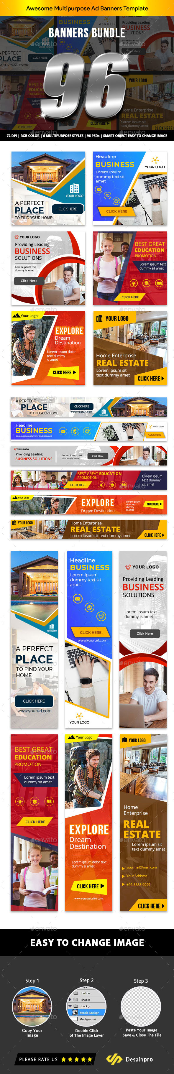 Banner Ads Bundle V2 - AR - Banners & Ads Web Elements