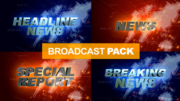 The 4 in 1 News Broadcast Pack alt