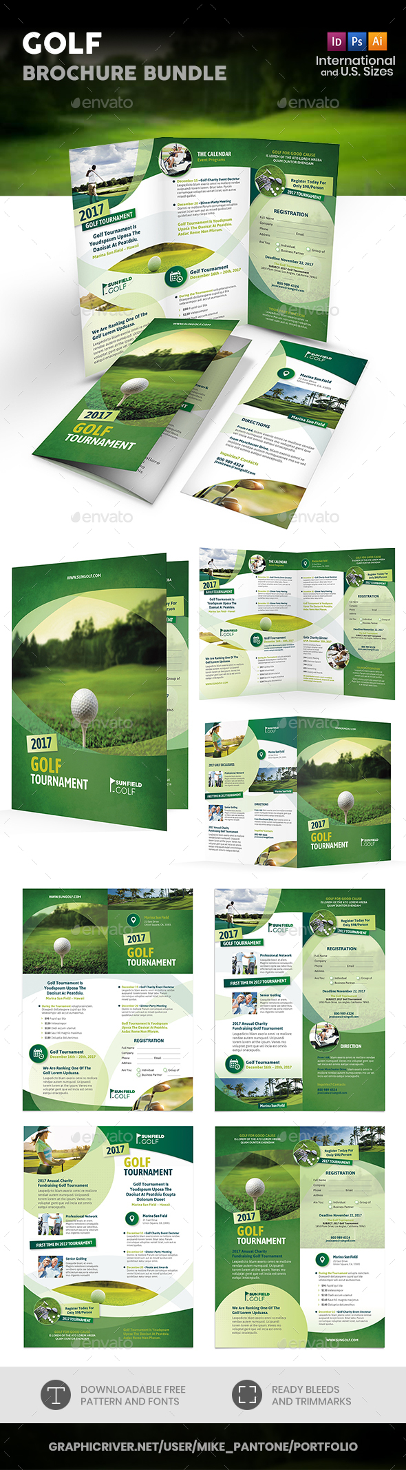 Golf Print Bundle 7 - Informational Brochures