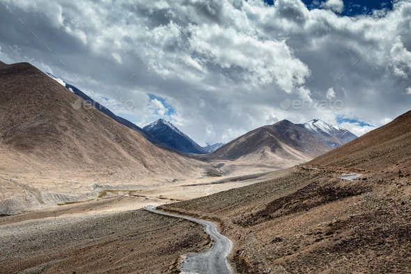 Road in Himalayas - Stock Photo - Images