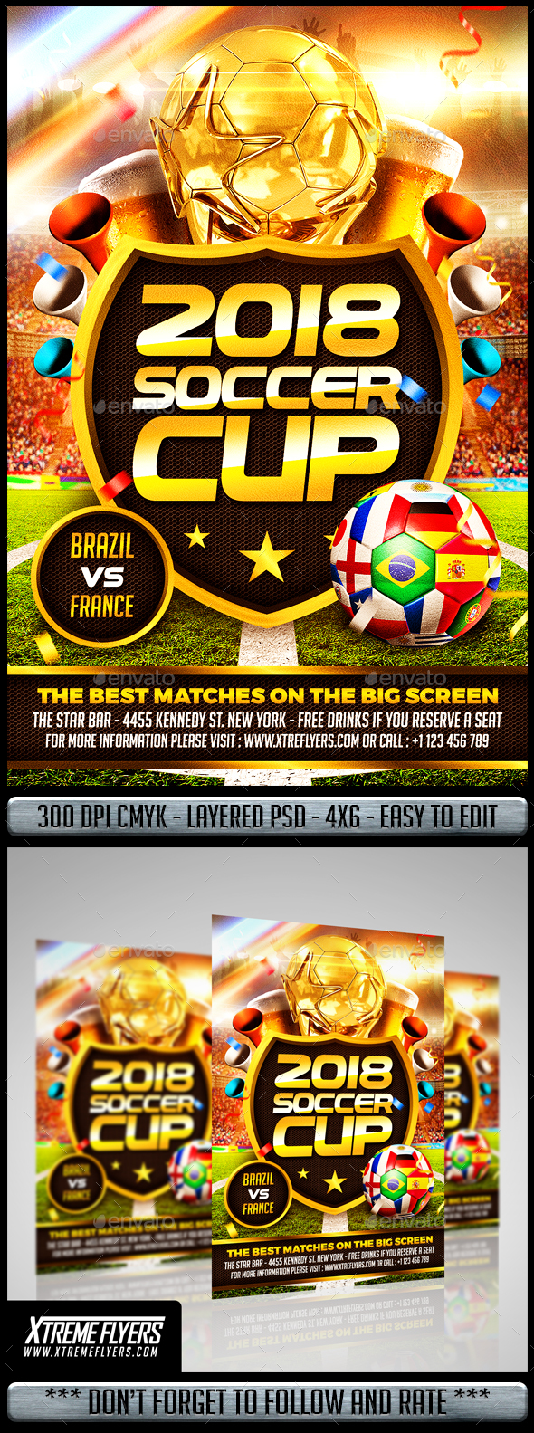 Soccer World Cup Flyer - Sports Events