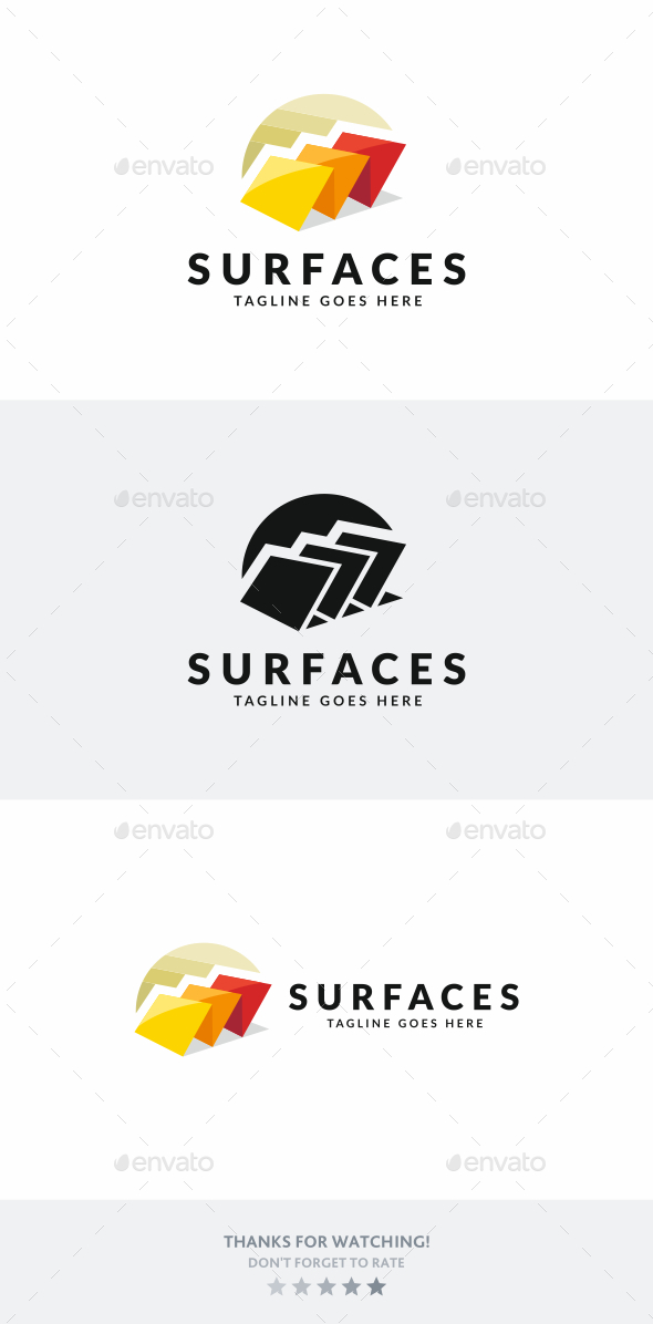 Surfaces - Objects Logo Templates