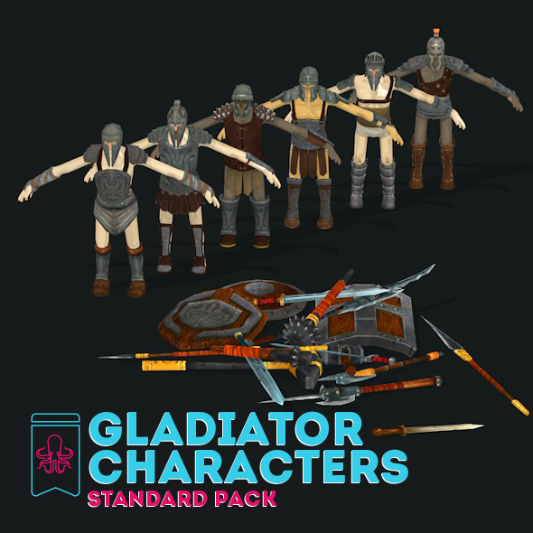 Gladiator Character - 3Docean 21826272