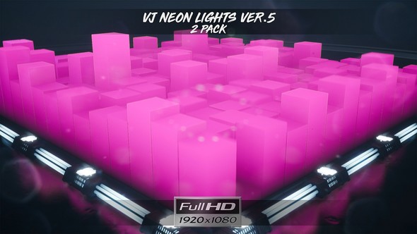 VJ Loops Neon Lights Ver.5 - 2 Pack