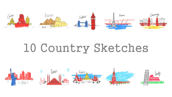 Country Sketches - VideoHive 21884801