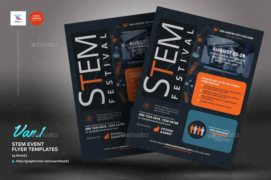 stem event flyer templates event flyer free templates