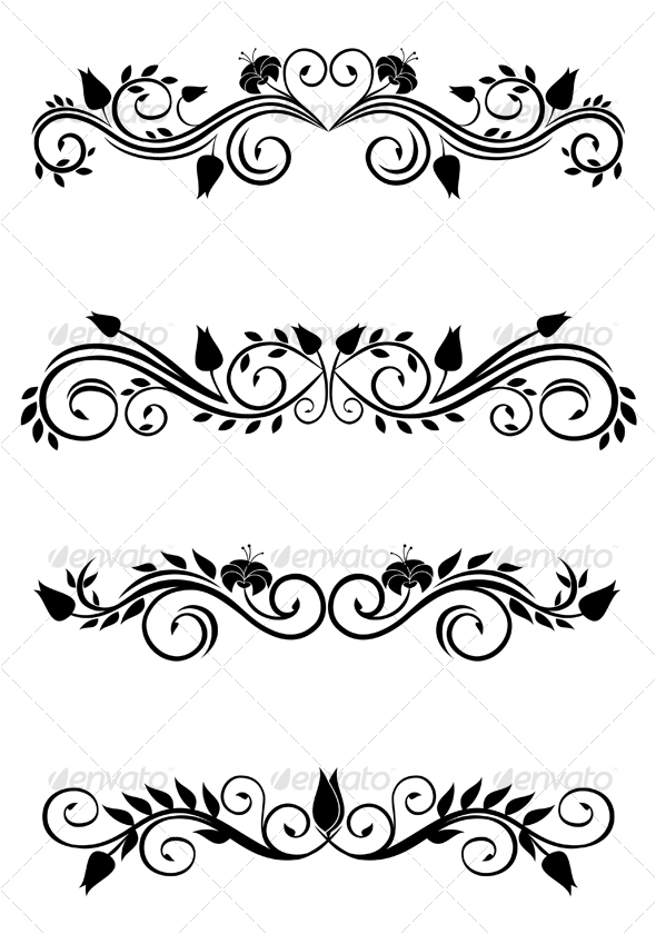Floral Decorations vintage floral decorationsseamartini | graphicriver Floral Decorations vintage floral decorationsseamartini | graphicriver