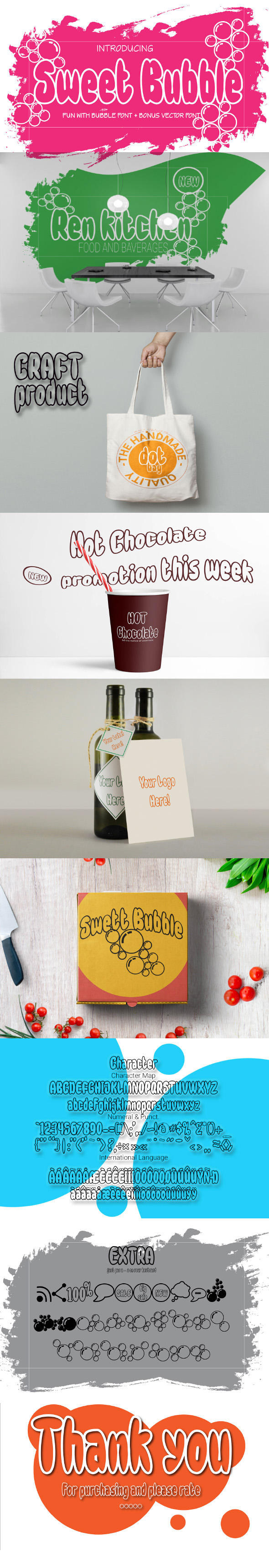 Sweet Bubble - Cool Fonts