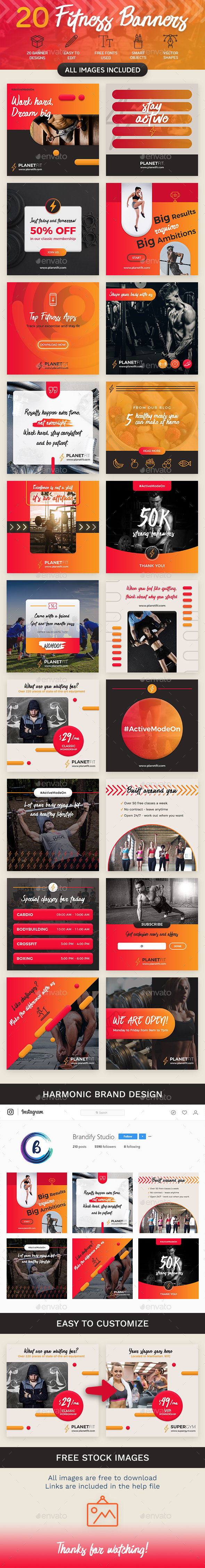 Instagram Banners - Social Media Web Elements