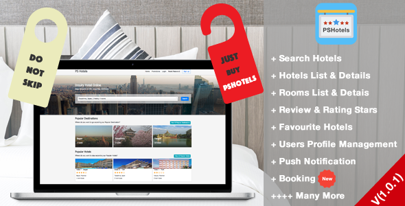 PSHotels Website (Ultimate Hotels Finder Website With Backend) - CodeCanyon Item for Sale