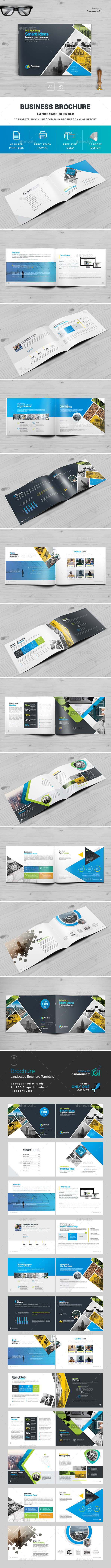 Landscape Brochure Template - Brochures Print Templates