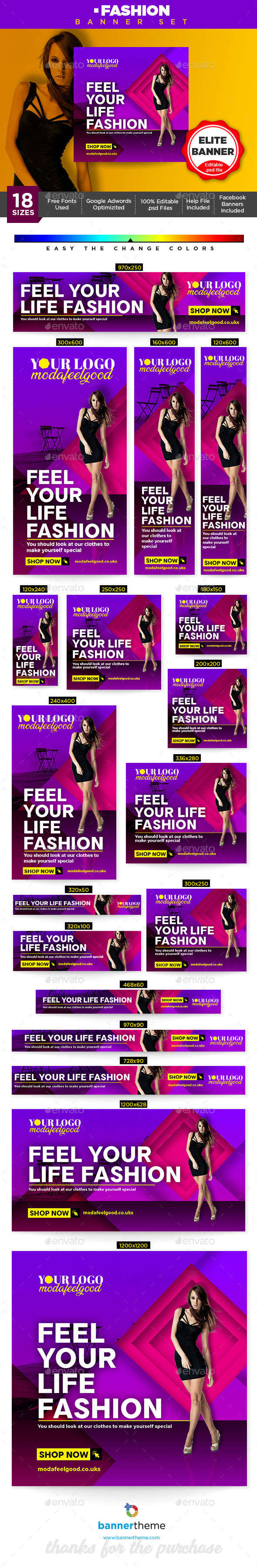 Fashion Banner - Banners & Ads Web Elements