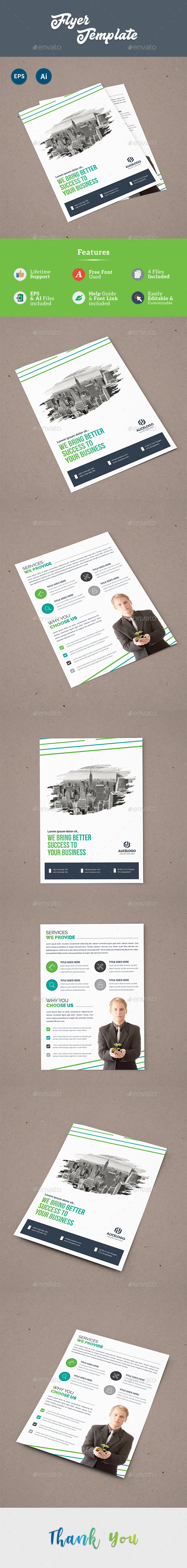 Both Side Flyer Template - Corporate Flyers