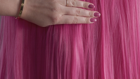 Pink Creative Color Hair Texture