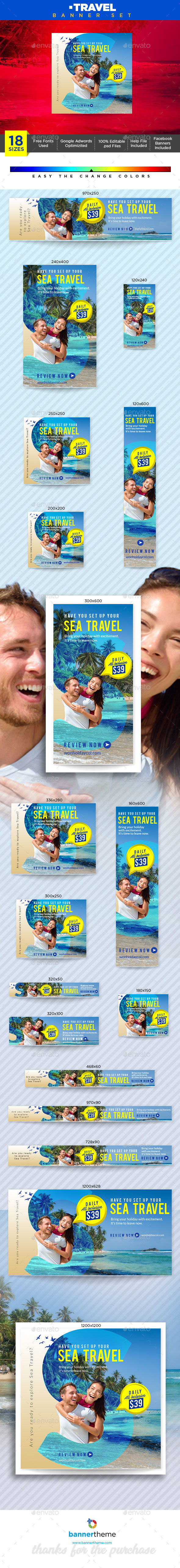 Travel Banner - Banners & Ads Web Elements