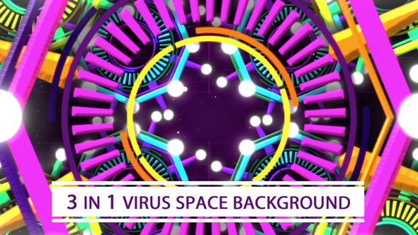 Virus Space Background